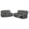 Forrest - 2 Piece Motion Reclining Sofa Set - Gray