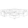 Greeley - 6 Piece Upholstered Modular Sectional Sofa - Ivory