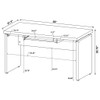 Ulloa - L Shape Desk With Mobile File Cabinet - Cappuccino