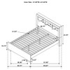 Queen Bed With Bookcase Headboard - Brown