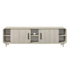 TV Stand With Sliding Doors And Handles, Living Room Furniture - Antique White