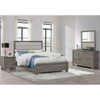 Funston - 4 Piece Queen Bedroom Set With Upholstered Headboard - Oak