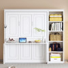 Sturdy Murphy Bed With Desk And Bookshelf