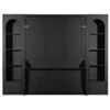 French Style Murphy Platform Bed With Shelf, Side Cabinets, Drawers And LED