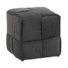 Modern Ottoman Foot Rest With Woven Design