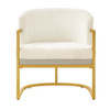 Upholstered Reading Accent Armchair For Living Room