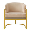 Upholstered Reading Accent Armchair For Living Room