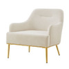 Modern Elegance Accent Chair With Curved Backrest