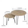 Round Nesting Coffee Table For Living Room (Set of 2)