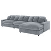 Cassidy - Upholstered Sectional Sofa With Reversible Cushions