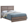Slatted Headboard Panel Bed