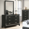 1 Piece Dresser With Tapered Legs Furniture - Black
