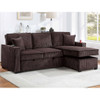Convertible Sectional With USB / USB - C Port, Storage Chaise, Pull-Out Bed