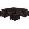 Modern Sectional Set With Cocktail Ottoman