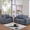 2 Piece Contemporary Style Sofa Set With Matching Pillows