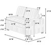 Contemporary Style Chair With Cup Holder Armrest