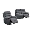 2 Piece Living Room Set With Manual Reclining Loveseat And Recliner