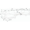 Modern Modular Sectional With Adjustable Back Support