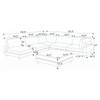 Modern Modular Sectional With Adjustable Back Support