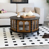 Round 3 Door Storage Coffee Table For Living Room