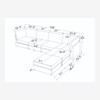 Modern Reversible Modular Sectional