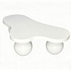 Cloud Shaped Coffee Table With 3 Ball Legs For Living Room