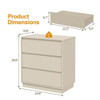 3 Drawer Nightstand, Bedroom Side Table