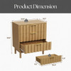 Fluted 3 Drawer Dresser