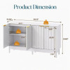 Buffet Cabinet With Adjustable Shelves