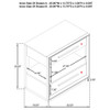 Prescott - 2 Drawers Nightstand With Open Shelf - Taupe