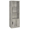Conifer - 3 Shelf Media Tower - Gray
