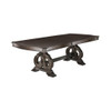 Dining Table With Expandable Leaf And Trestle Base Dining Room - Natural / Rustic