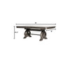 Dining Table With Expandable Leaf And Trestle Base Dining Room - Natural / Rustic
