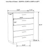 Dulcey - 5 Drawer Bedroom Chest - White