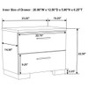 Dulcey - 2 Drawer Nightstand - Gloss White