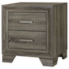Funston - 2 Drawer Nightstand - Brown Oak