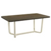Sexton - Rectangular Dining Table With Base - Brown