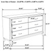 Cabrillo - 6 Drawer Dresser - Gray