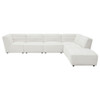 Nevve - 6 Piece Upholstered Tufted Sectional - Ivory