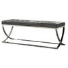 Curve Leg Bench With Upholstery - Black