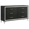 Malcolm - 6 Drawer Dresser Cabinet - Black