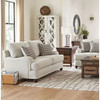 Brewster - Upholstered Loveseat With English Arms - Light Gray