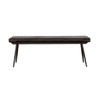 Tufted Cushion Side Bench With Tapered Legs