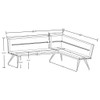 Ledger - L-Shaped Dining Bench