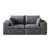 Cloud Sofa, Deep Seat Couches, Removable Cushion For Living Room - Dark Gray