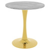 Coffee Table With Round Top For Living Rooms - Golden