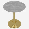 Coffee Table With Round Top For Living Rooms - Golden