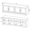 Lunetta - 4 Door TV Stand