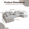 U-Shaped Sectional Sofa With Chaise Lounge And Cup Holders