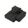Modern Oversized Modular Sectional Sofa, Sparkling Fabric Soft Cushion Sofa With 2 Pillows